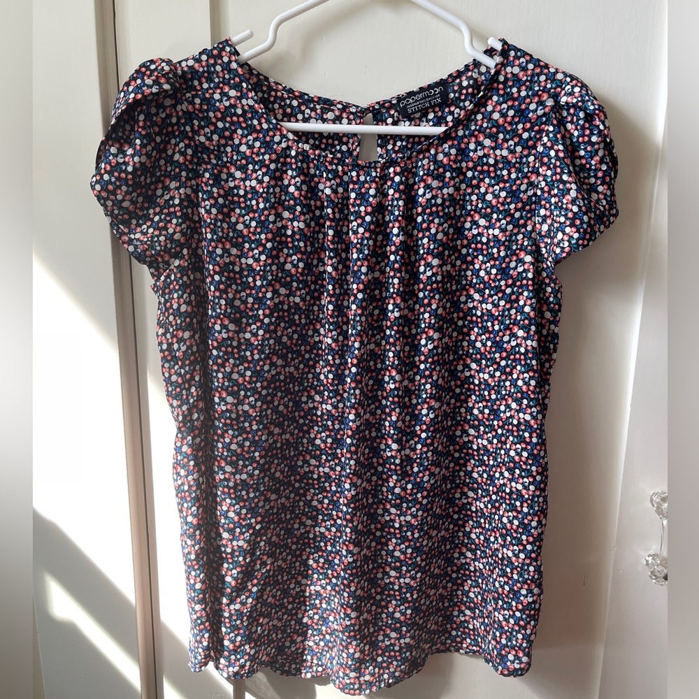 Papermoon women’s polka dot floral blouse